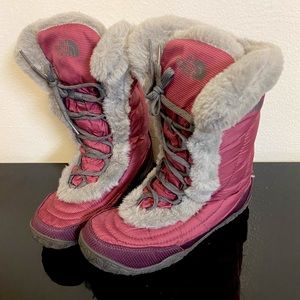 The North Face Womens Appy Fur Snow Boots Mid Calf Lace Up (Size - 6.5 US Women)